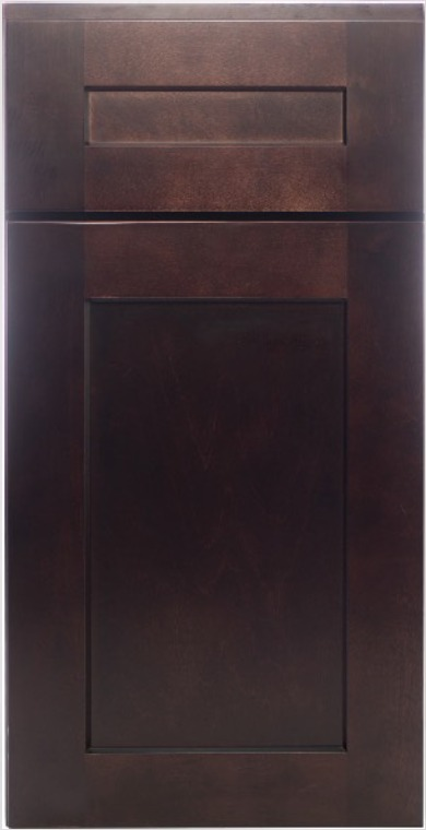 Espresso cabinet door sample